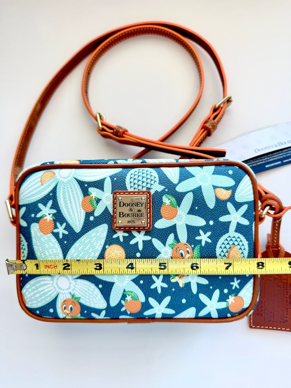 🧡Dooney & Bourke Disney Epcot Flower Garden 2024 Orange Bird Crossbody Purse Bag - Picture 2 of 13